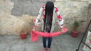 Sikh Girl Hair Wash RoutineTowel Drying And Wet Hair CombingLong Silky Shinny Hair