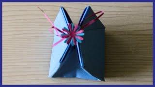 How To Make A Small Paper Gift Bag - Small Origami Gift Bag - Paper Activity