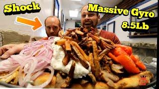 Massive Gyro Challenge  ManVFood Greek  New Record