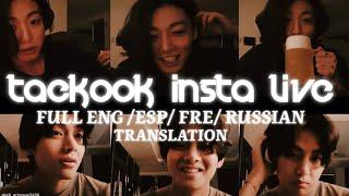 CC Taehyung & Jungkooks Insta Live FULL ENG TRANSLATION  TAEKOOK IG MOMENTS
