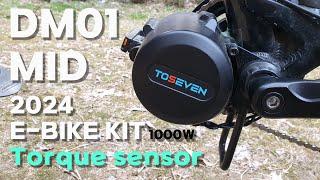 2024 TOSEVEN DM01 1000W Torque Sensor Mid Moto Review E-BIKE Kit  Dr.ROAD Installation Full Guide