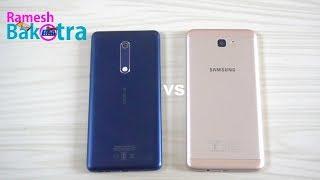 Nokia 5 vs Samsung Galaxy j7 Prime Speed Test Comparison