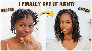  The twists are twisting now Mini twist on natural hair with added extensions from QVR Hair