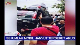 Video Sejumlah Peristiwa saat Banjir Jakarta Mobil Terseret dan Menumpuk - BIM 0201