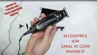 SAKAL VE ÇİZİM MAKİNESİ  VGR voyager  TEST ETTİM  hair trimmer