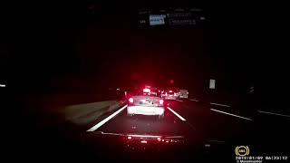 KIA Optima - Autonomous Emergency Braking AEB on Autobahn A3
