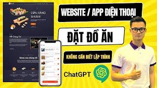 Hướng dẫn thiết kế websiteapp Đặt đồ ăn nhà hàng bằng Wordpress  Sử dụng Chat GPT