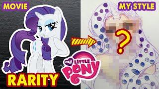 Drawing Rarity into Human - My Little Pony  Huta Chan