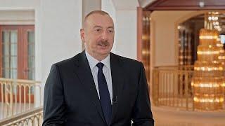 President Aliyev urges oil producing countries to pay more for climate issues  euronews 