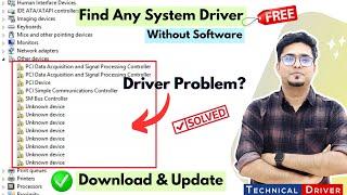 How to Find Drivers for your PC Motherboard  Find & Install any device driver using Hardware ID 