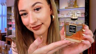 ASMR Relaxing Perfume Store Roleplay Glass Tapping & Soft Whispering