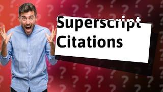 How to do superscript citations in Google Docs?