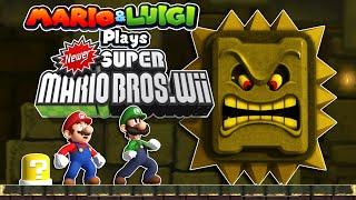 Mario Plays NEWER SUPER MARIO BROS WII ft. Luigi