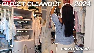 SUMMER CLOSET CLEANOUT 2024 *organizing my entire closet*