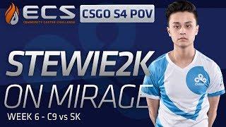 Stewie2K vs SK on Mirage ECS CSGO S4 POV