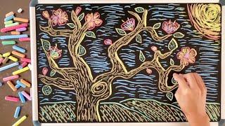 Lets Draw a Flower Tree  8 Hrs of Chalk Art & Lullabies