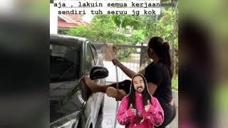 Nafa urbach sibody montok lagi cuci mobil yukk lihat