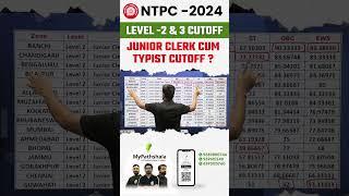 RRB NTPC 2024 Junior Clerk cum Typist Cutoff ? 