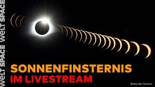 TOTAL SOLAR ECLIPSE - KOSMISCHES MEISTERWERK Totale Sonnenfinsternis über Mexiko USA & Kanada LIVE