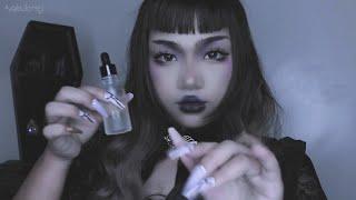 asmr. pov you won a relaxation treatment package but its a purple cult trap. 