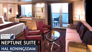 HAL Koningsdam  Neptune Suite Full Tour & Review 4K  Holland America Line