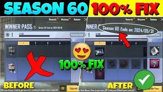 100% Fix New Trick   PUBG Lite Winner Pass Season 60 Glitch Fix   0.28.0 New Update Today 