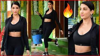 Nora Fatehi Stunning Visuals  As She Spotted Outside Dance Classes 