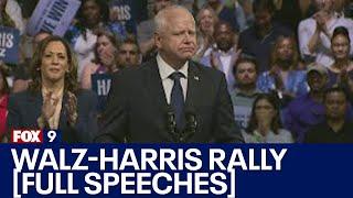 Harris-Walz rally in Philadelphia FULL SPEECHES