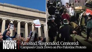 Pro-Palestinian Campus Encampments Spread Nationwide Amid Mass Arrests at Columbia NYU & Yale