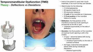 TMJ & TMD  Deflections VS Deviations