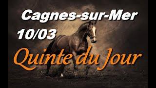 PRONOSTIC PMU QUINTE DU JOUR DIMANCHE 10 MARS 2024