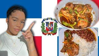 Cook with me Dominican food National Dish La Bandera