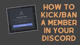 How to kickban members from your discord