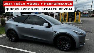 2024 Tesla Model Y Performance Quicksilver Reveal XPEL Stealth PPF + AccessoriesMods