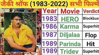 Jackie Shroff 1983-2022 movie list  Jackie Shroff  hit or flop movie  Jackie Shroff movies