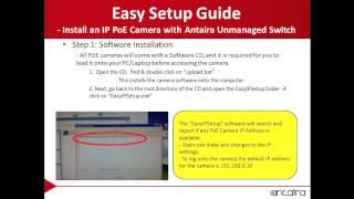 PoE Camera Setup Guide with an Unmanaged Switch