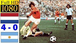 Netherlands 4-0 Argentina world cup 1974  Full highlight  1080p HD  Ruud Krol  Johan Cruyff