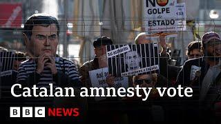 Spanish MPs to vote on amnesty bill for Catalan separatists  BBC News