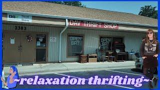 Relaxing Thrift With Me Thrifting at a Quiet DAV Thrift Store Full of Vintage Gems Too