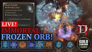 Immortal Frozen Orb Sorcerer Pushing T110 Pit & Answering Your Questions Build Guide in Descr.