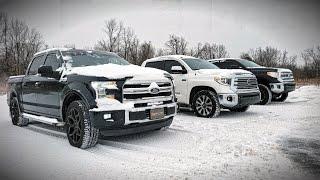 Tundra VS F150 VS Tundra In The Snow