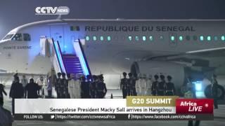 Senegalese President Macky Sall arrives in Hangzhou