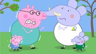 Daddy Pig Vs. Daddy Elephant - Who is The Best?  Peppa Pig Funny Animation