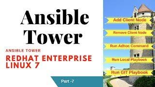 How to run PLAYBOOK and ADHOC command from Ansible TOWER  RHEL7 Part-7