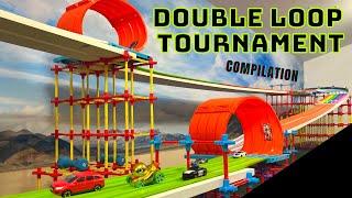 DIECAST CARS TOURNAMENT  LOOP DE LOOP RACE  COMPILATION