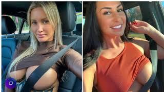 Risque selfies of under boobs hijacks the #seatbeltchallenge on Instagram