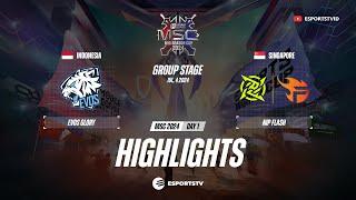 EVOS Glory vs NIP Flash HIGHLIGHTS MSC 2024  NPFL VS EVOS ESPORTSTV