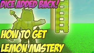 Ability Wars NEW LEMON MASTERY HOW TO GET AND SHOWCASE + DICE ADDED BACK