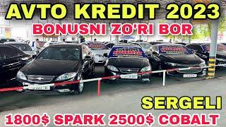 ENDI HAMMA MOSHINA MINADI... 1800$ SPARK 2500$ COBALT... ENG ARZON AVTO KREDIT NARXLARI...