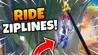 Ride Different Ziplines Fortnite Guide - How to Ride Different Ziplines Week 2 Challenges